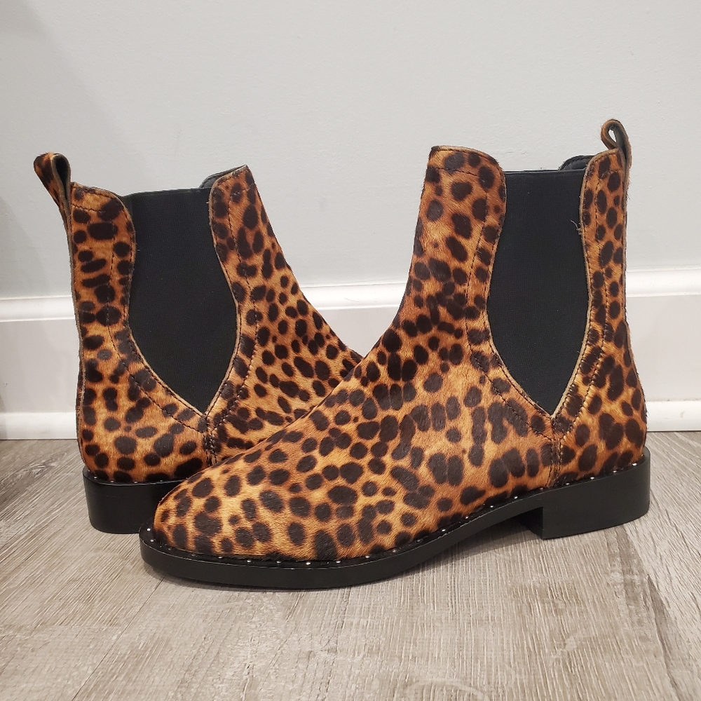 NEW Rebecca Minkoff Sabeen Too Leopard Print Boot